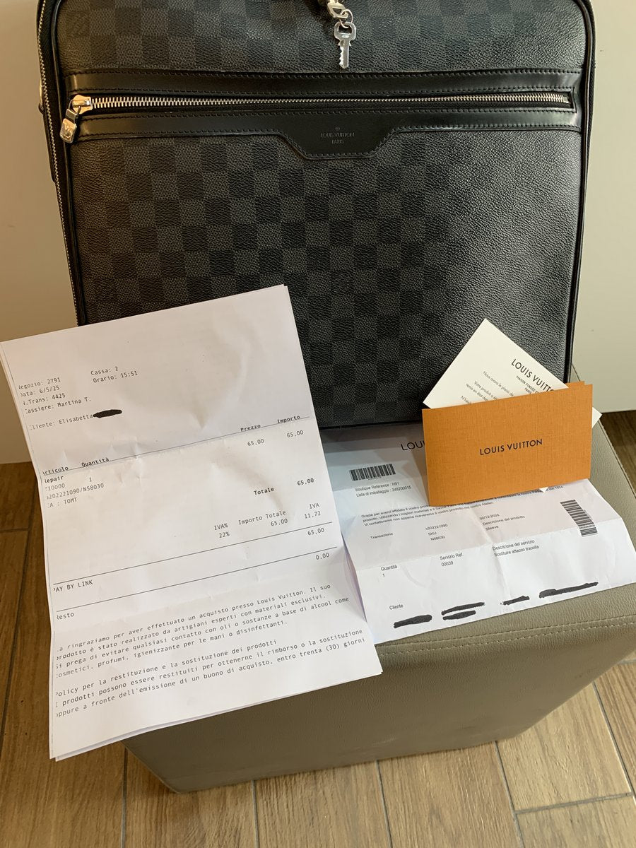 Louis Vuitton Steve cartella in damier grafite N58030