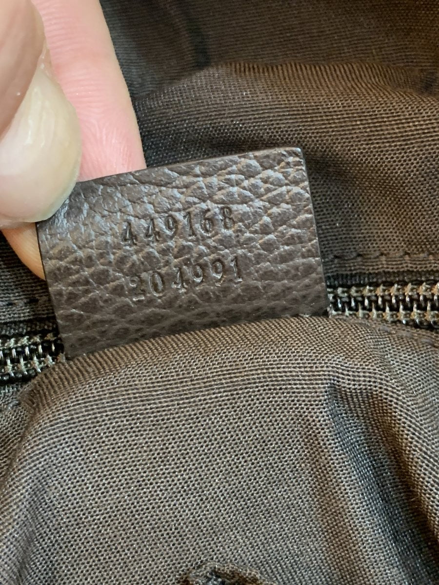 Gucci borsa cartella in tela GG modello 449168