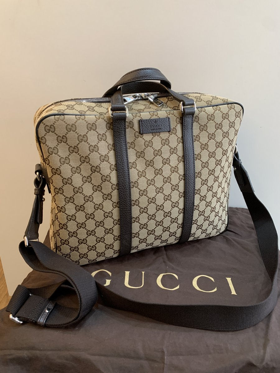 Gucci borsa cartella in tela GG modello 449168