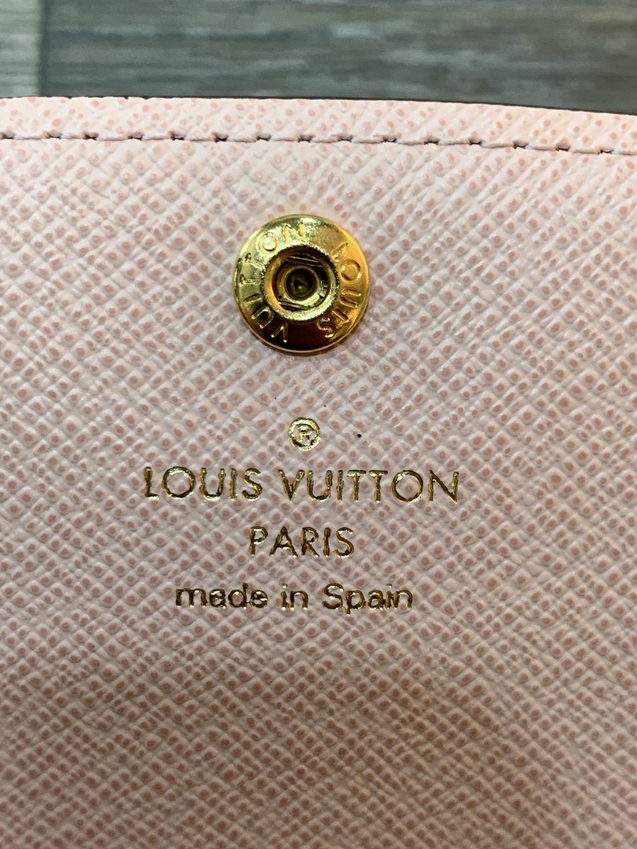 Louis Vuitton Portafoglio Emilie – Damier Ebene / Rosa Ballerina