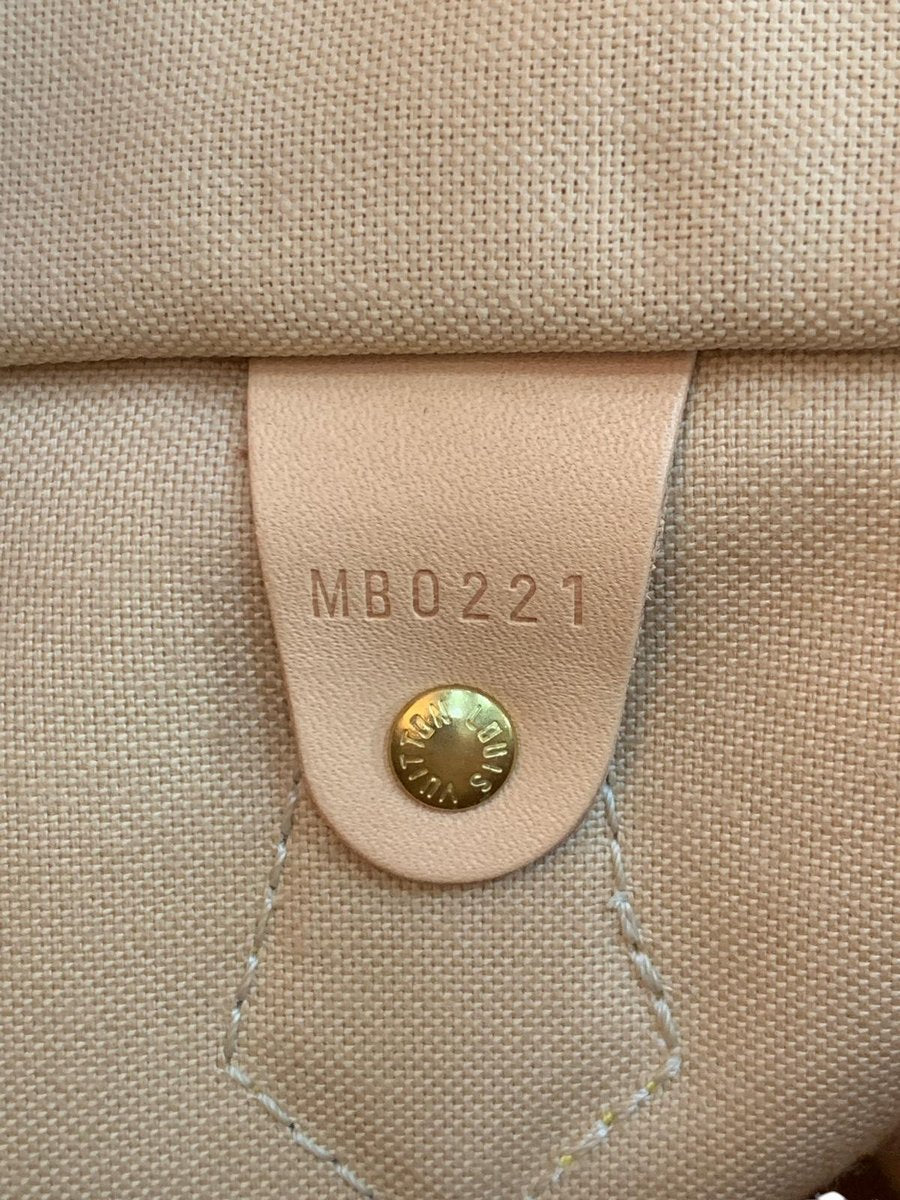 Louis Vuitton speedy 30 damier azur MB0221