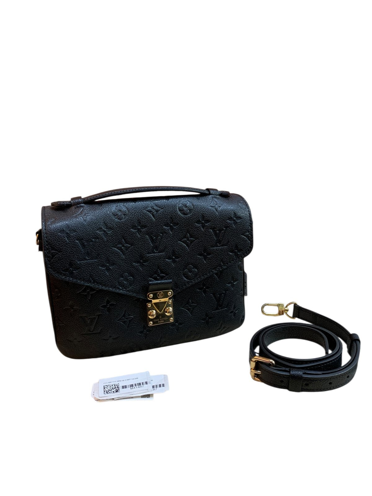 Louis Vuitton pochette Metis in pelle colore nera