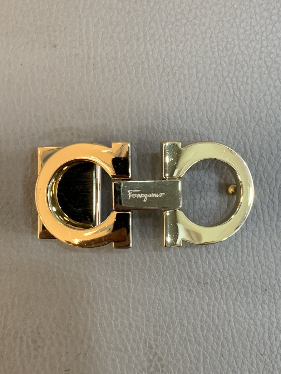 Salvatore Ferragamo Cintura double-face nera e rossa