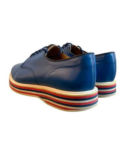 Church's scarpe derby misura 10 (IT 44) colore blu cobalto - AgeVintage