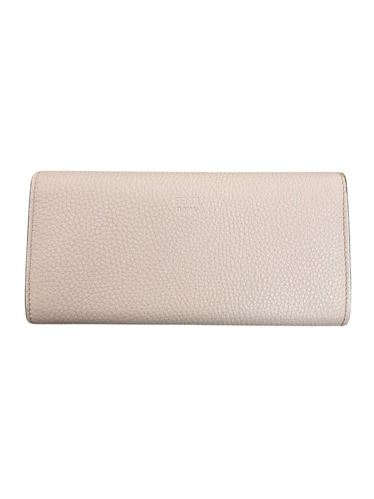 Fendi Portafoglio Continental Peekaboo in Pelle Rosa - AgeVintage