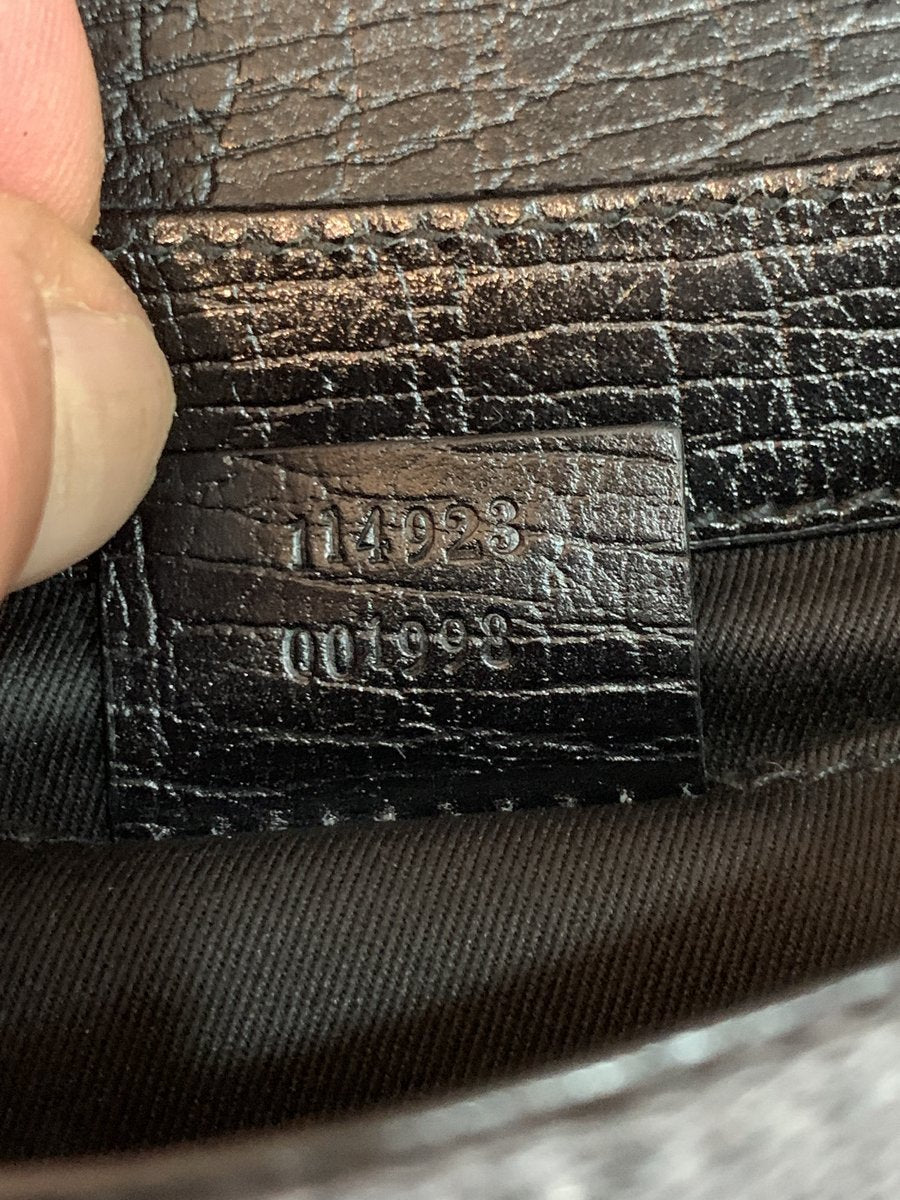 Gucci Horsebit Pochette Chain in tessuto GG e pelle - AgeVintage