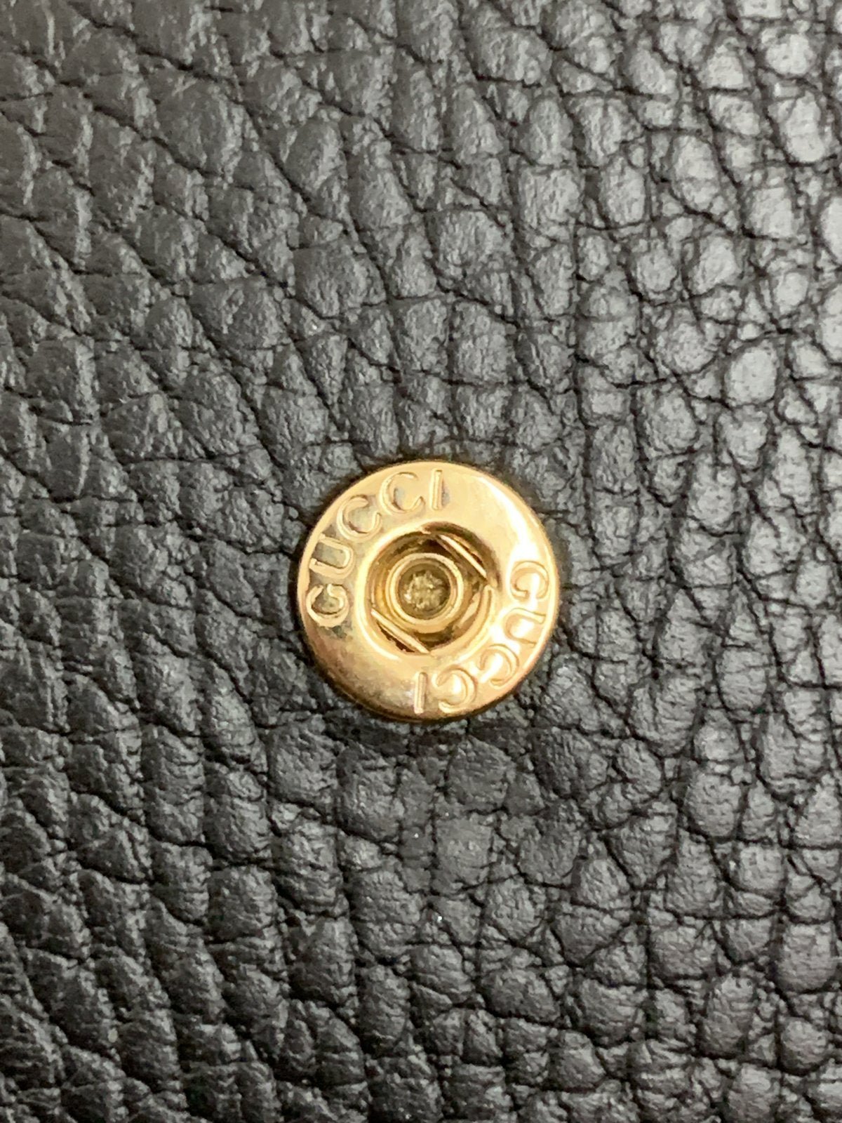 Gucci Interlocking Borsa wallet chain in pelle nera - AgeVintage