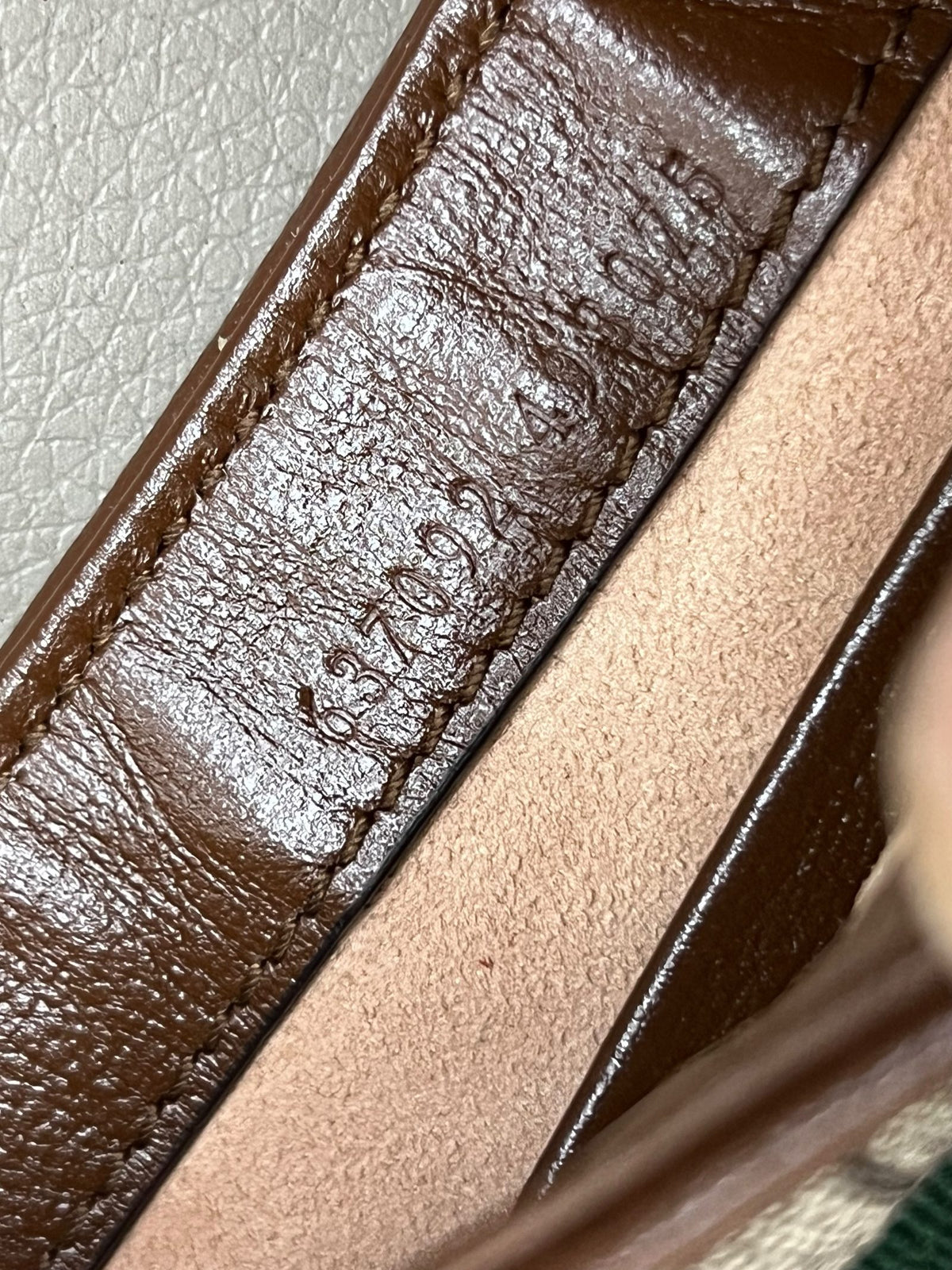 Numero modello stampato sul manico Gucci Jackie 1961