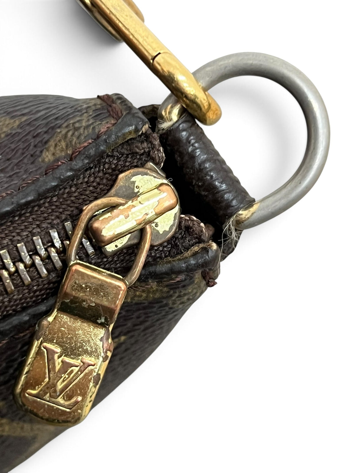 Usura zip e tirante LV pochette Louis Vuitton vintage