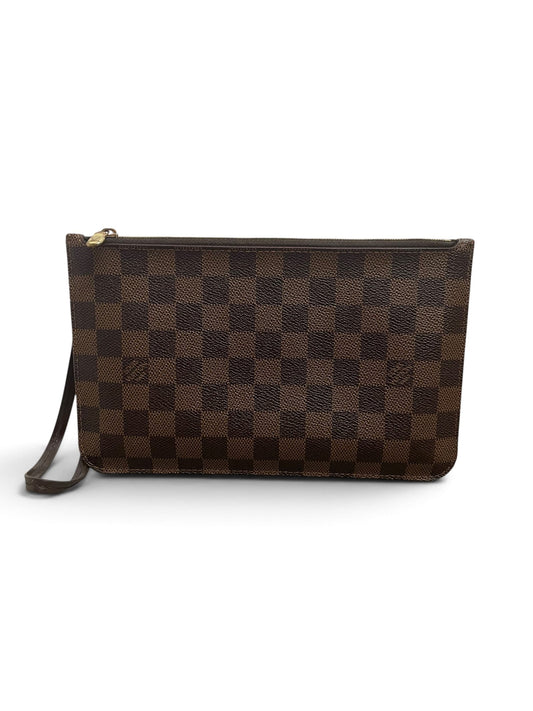 Fronte pochette Louis Vuitton Neverfull Damier Ebene