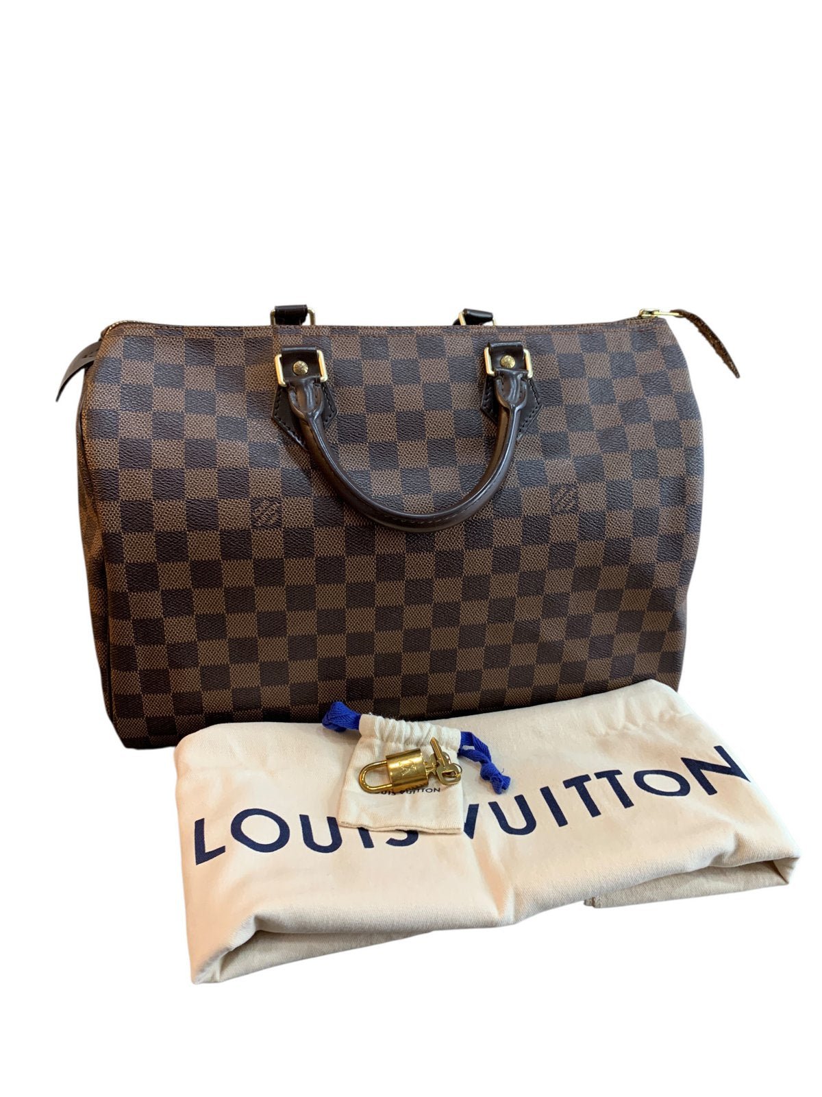 Louis Vuitton Speedy 35 Damier ebene SP0142 - AgeVintage