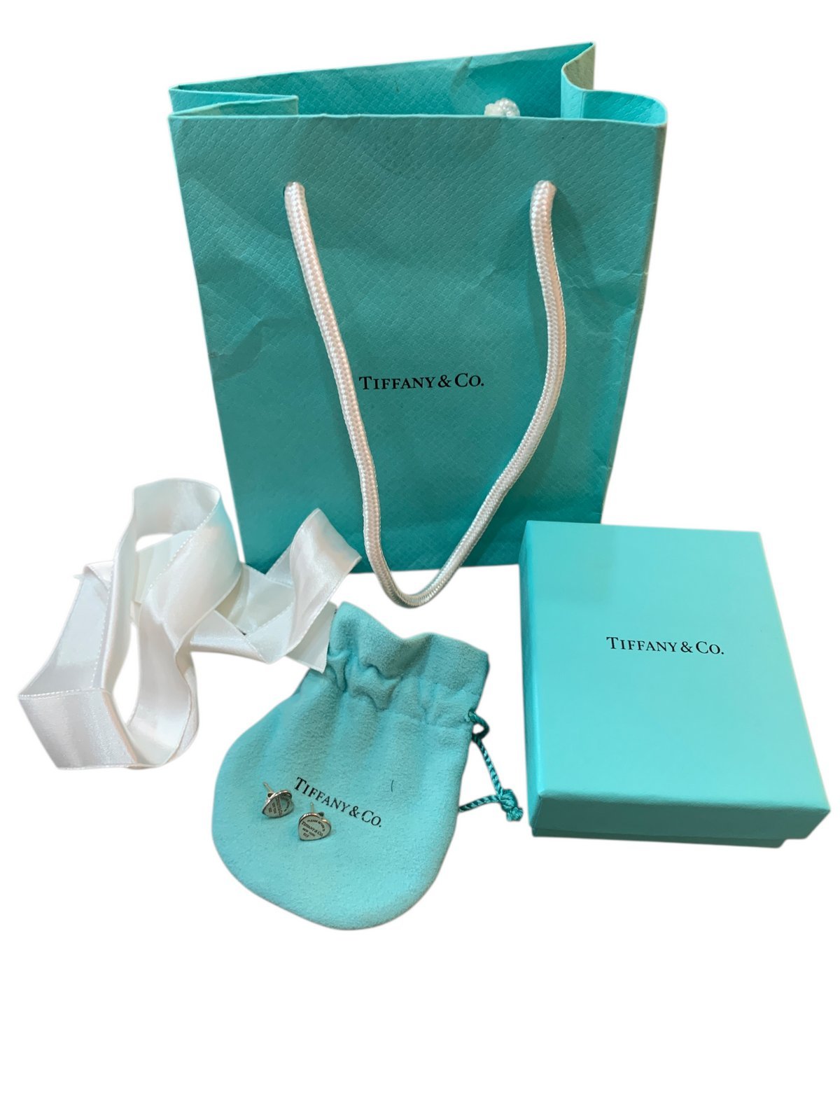 Tiffany & Co. – Orecchini Modello Heart Tag Mini in Argento - AgeVintage