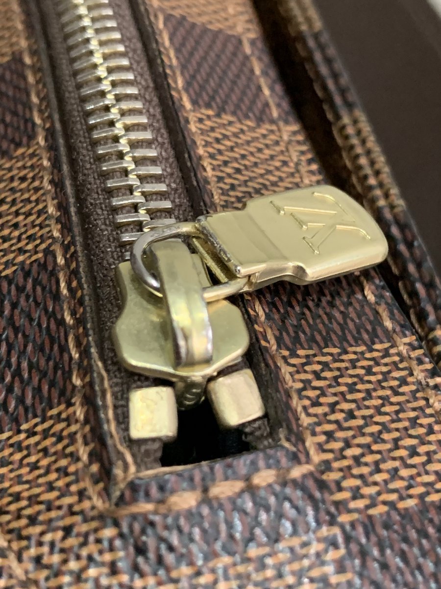 Louis Vuitton Geronimo tracolla in damier ebene - AgeVintage