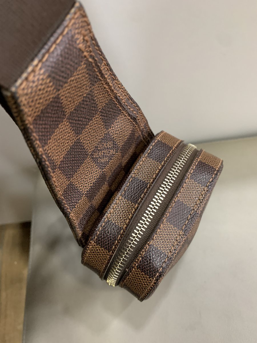Louis Vuitton Geronimo tracolla in damier ebene - AgeVintage