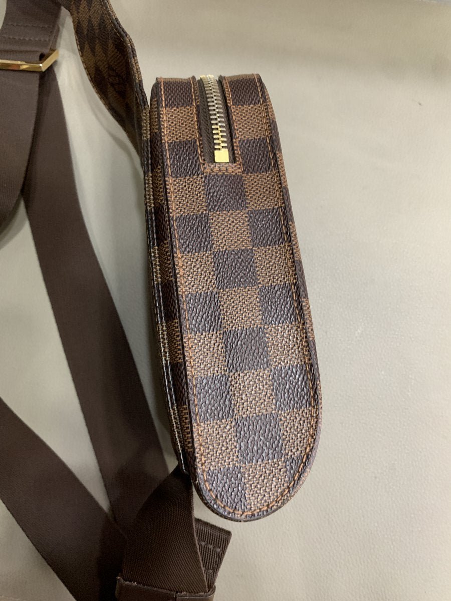 Louis Vuitton Geronimo tracolla in damier ebene - AgeVintage