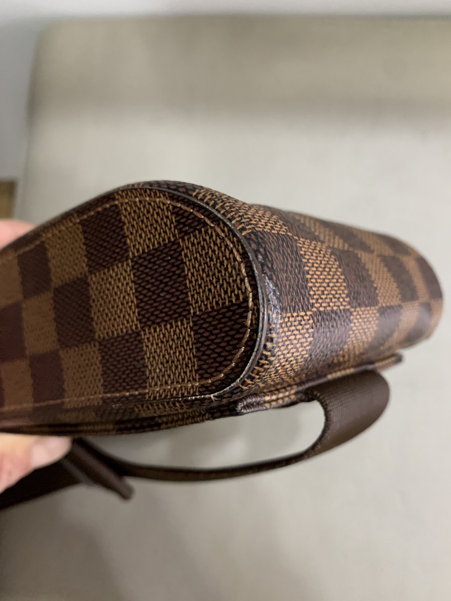 Louis Vuitton Geronimo tracolla in damier ebene - AgeVintage