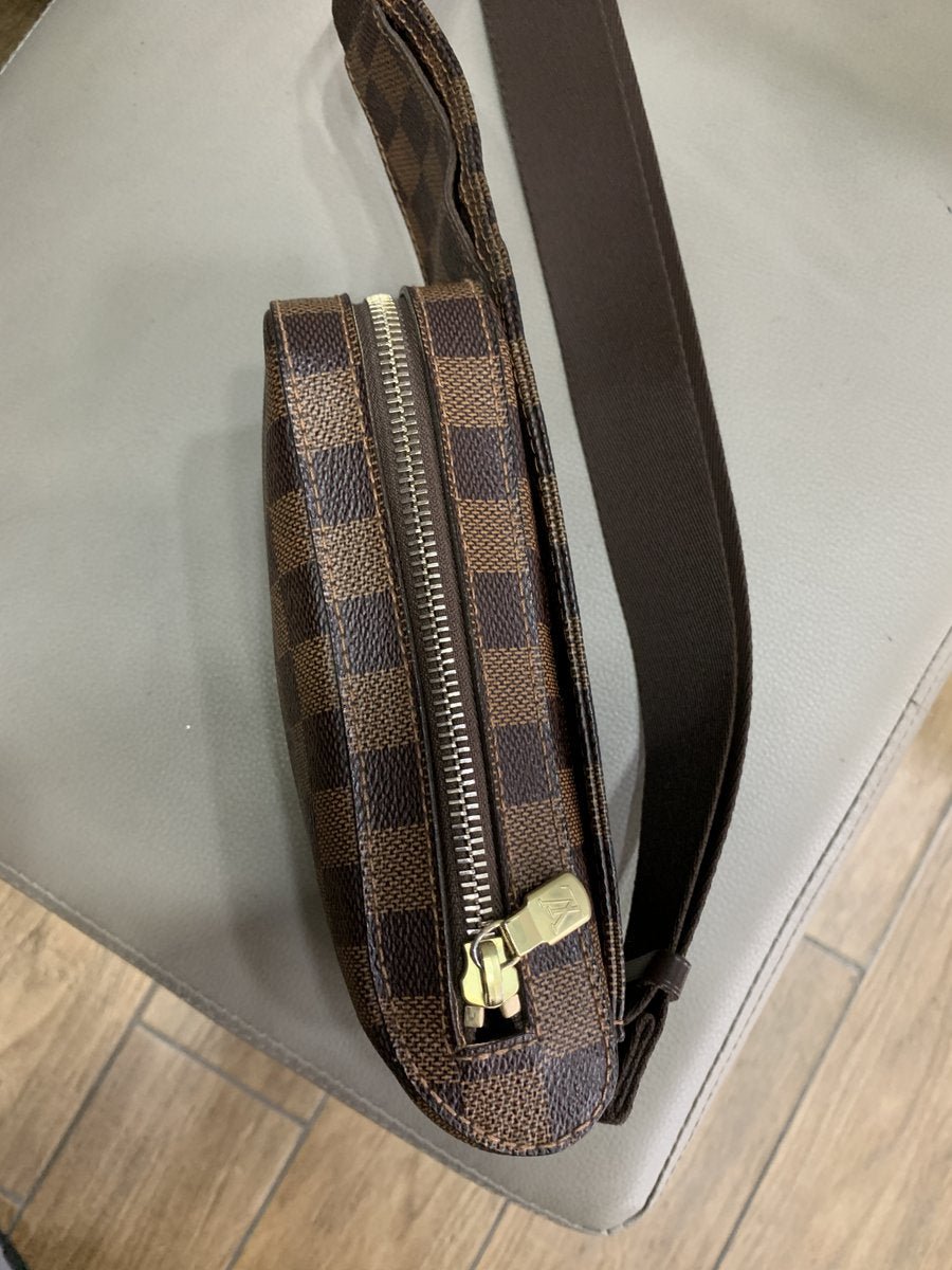 Louis Vuitton Geronimo tracolla in damier ebene - AgeVintage