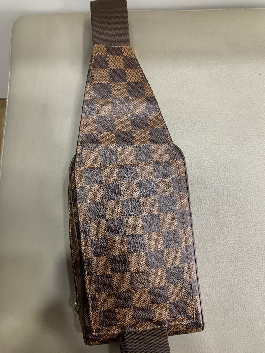 Louis Vuitton Geronimo tracolla in damier ebene - AgeVintage