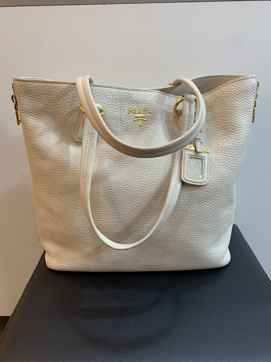 Shopper top prada pelle
