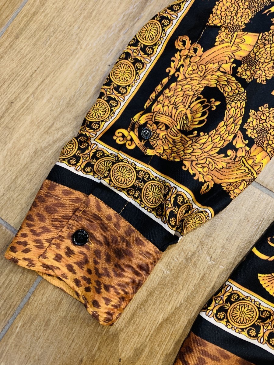 Versace camicia uomo tg. XL in 100% seta - AgeVintage