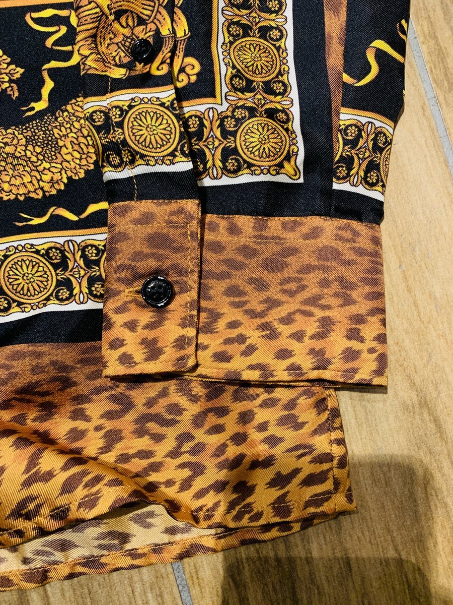 Versace camicia uomo tg. XL in 100% seta - AgeVintage