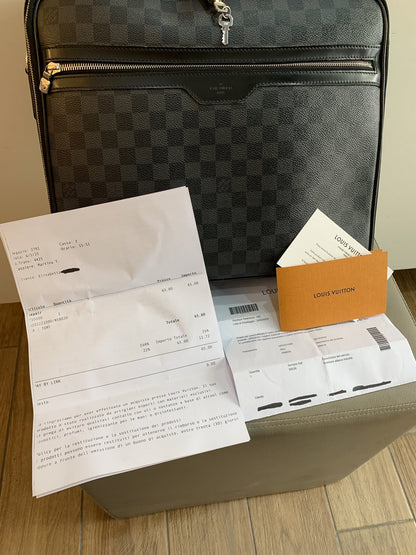Louis Vuitton Steve cartella in damier grafite N58030