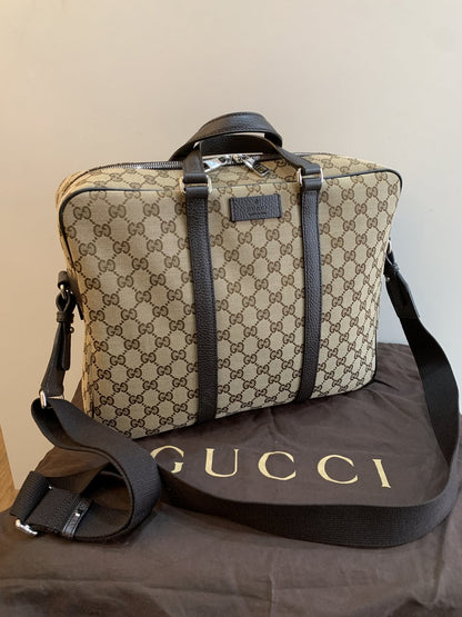 Gucci borsa cartella in tela GG modello 449168