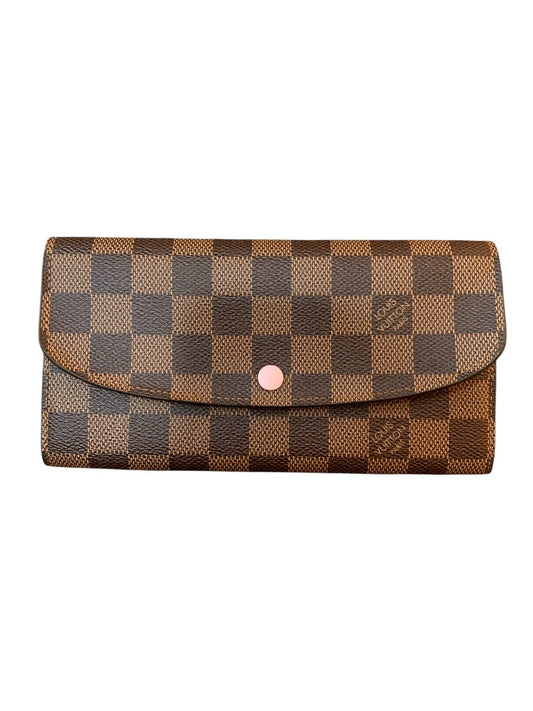 Louis Vuitton Portafoglio Emilie – Damier Ebene / Rosa Ballerina