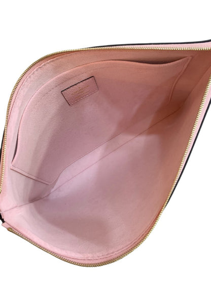 Louis Vuitton Pochette Daily – Damier Ebene / Rosa Ballerina