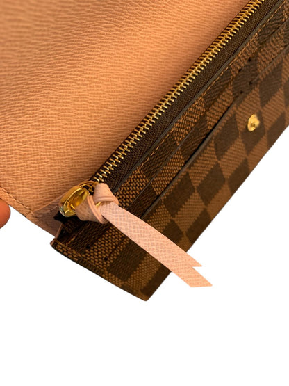 Louis Vuitton Portafoglio Emilie – Damier Ebene / Rosa Ballerina