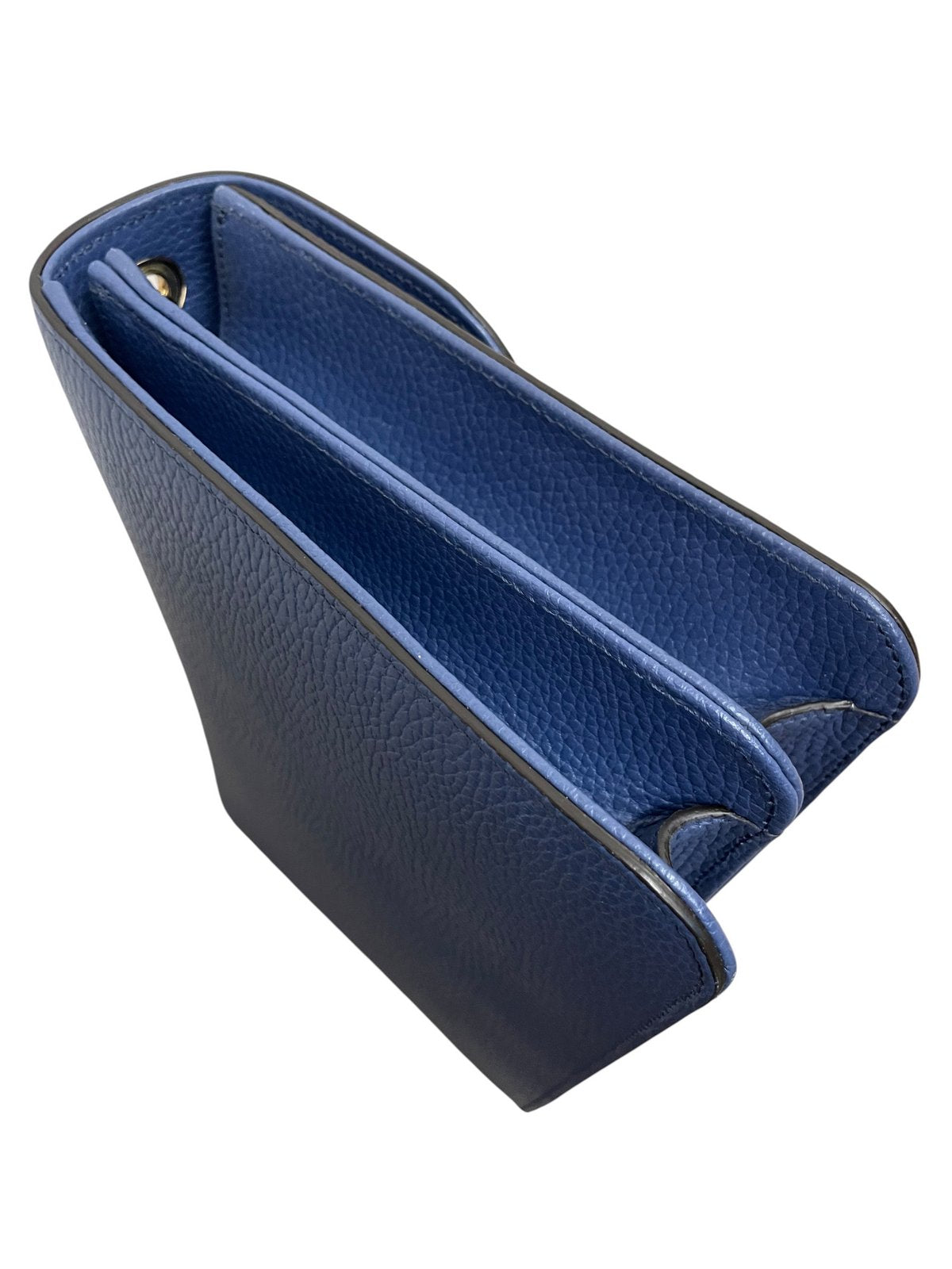 Borsa Gucci Interlocking G Media Pelle Blu Pari al Nuovo