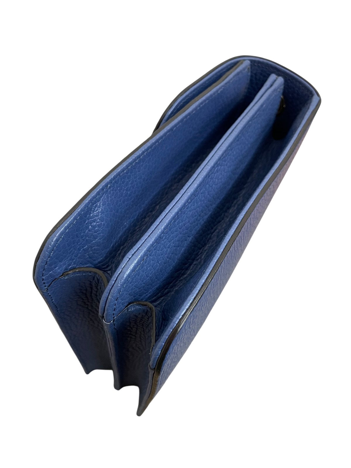 Borsa Gucci Interlocking G Media Pelle Blu Pari al Nuovo