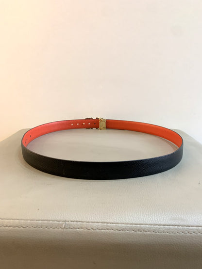 Salvatore Ferragamo Cintura double-face nera e rossa