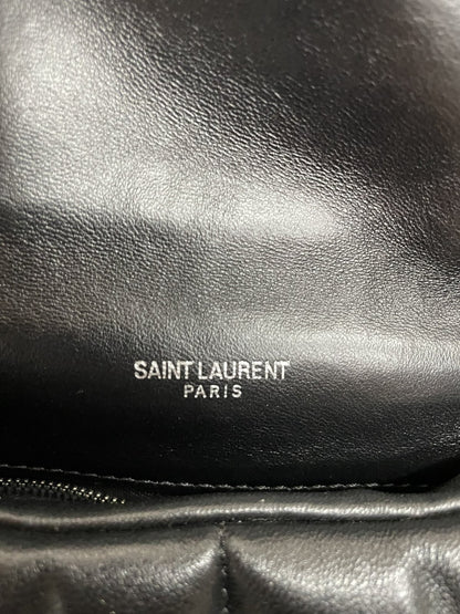 Saint Laurent LouLou Puffer Small in pelle colore nera