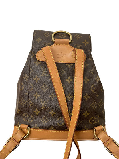 Zaino Louis Vuitton Montsouris MM Monogram originale usato, vista posteriore