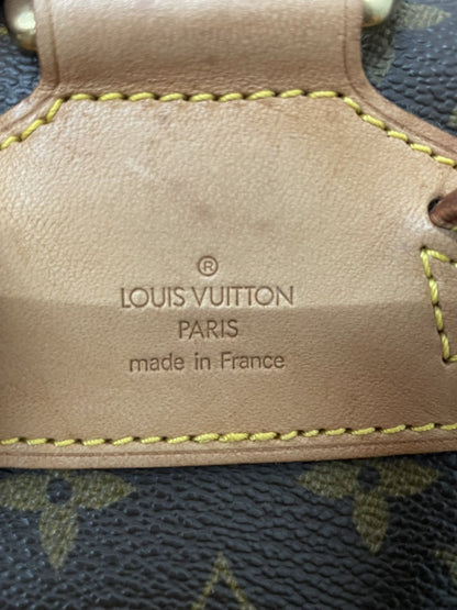 Zaino Louis Vuitton Montsouris MM Monogram originale usato, targhetta 
