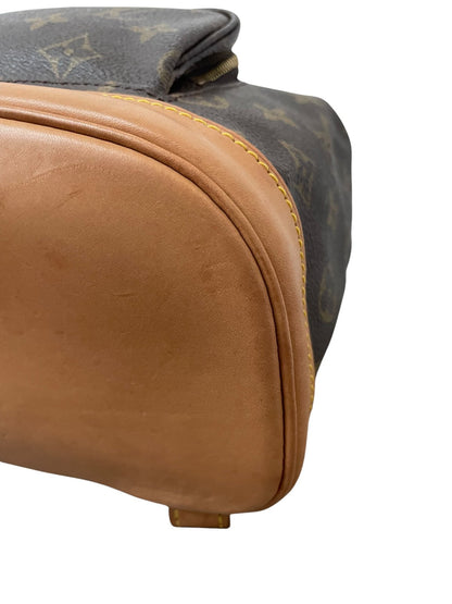 Zaino Louis Vuitton Montsouris MM Monogram originale usato, visione angolata