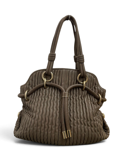 Borsa Bally Zante pelle fango vista frontale