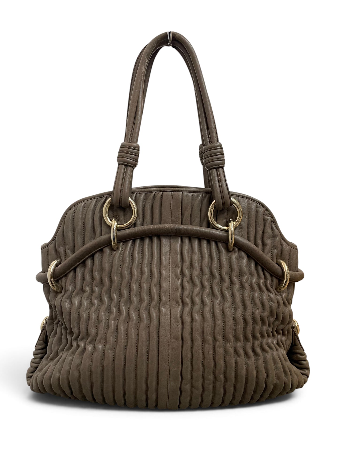 Borsa Bally Zante pelle fango vista posteriore