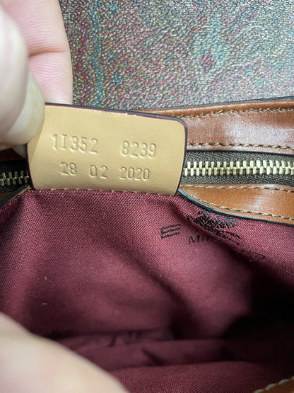 Borsa a Tracolla Etro Pegaso Vintage in Canvas Paisley e Pelle - AgeVintage