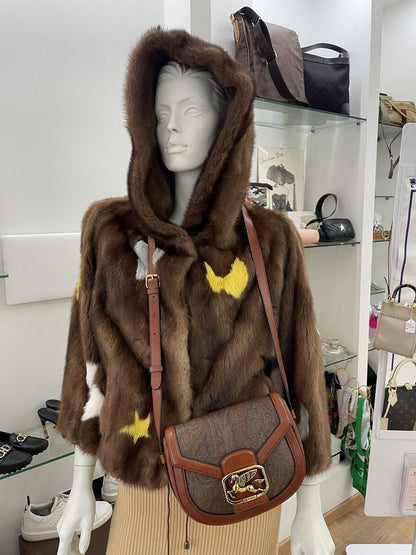 Borsa a Tracolla Etro Pegaso Vintage in Canvas Paisley e Pelle - AgeVintage