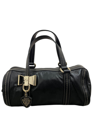 Borsa Bauletto Gucci Duchessa Mini in Morbida Pelle Nera - AgeVintage