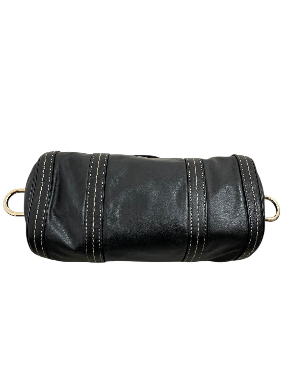 Borsa Bauletto Gucci Duchessa Mini in Morbida Pelle Nera - AgeVintage