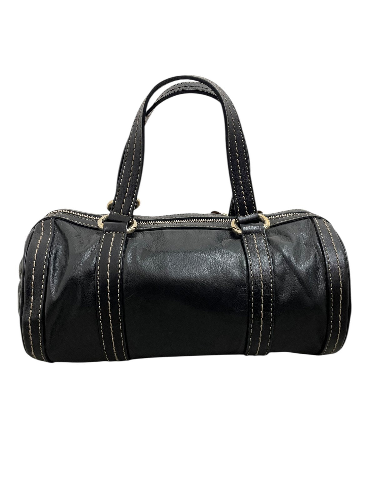 Borsa Bauletto Gucci Duchessa Mini in Morbida Pelle Nera - AgeVintage