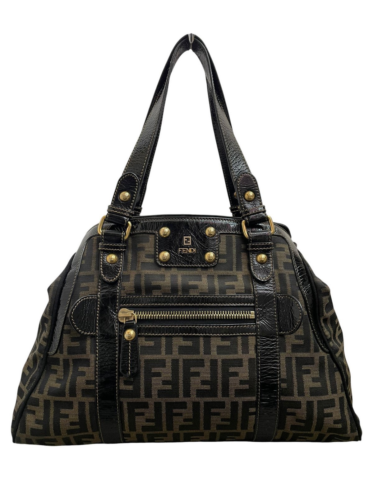 Borsa Fendi modello 8BN205 in canvas Zucca vintage - Vista frontale