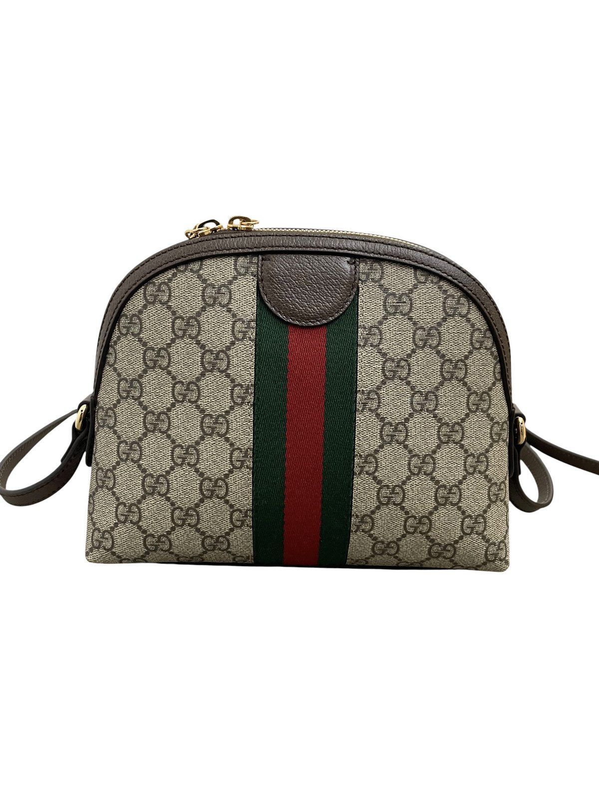 Borsa a tracolla Gucci Ophidia GG Small Dome in tela GG Supreme vista retro.
