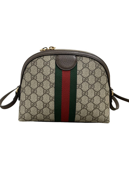 Borsa a tracolla Gucci Ophidia GG Small Dome in tela GG Supreme vista retro.