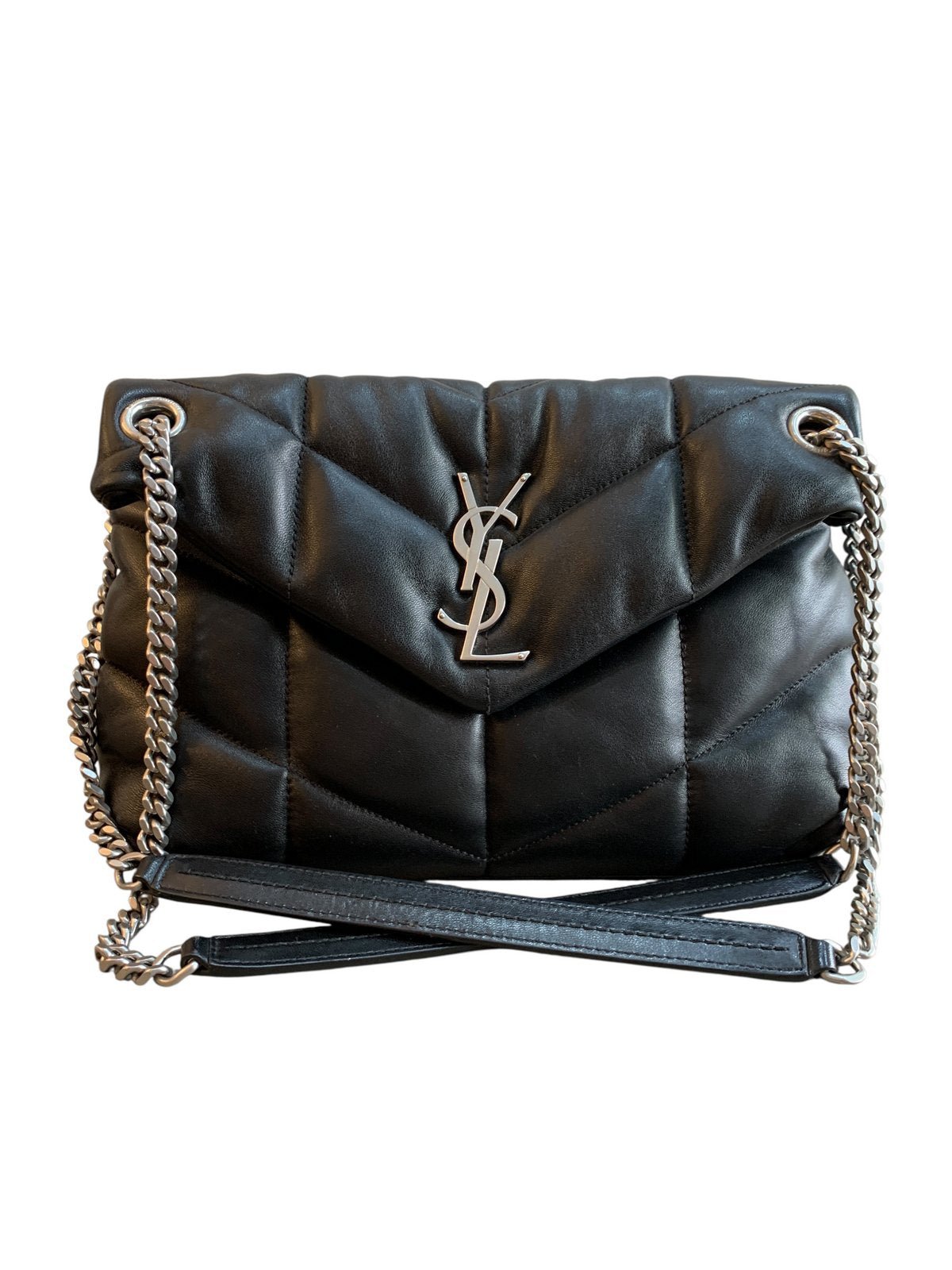 Borsa Saint Laurent Puffer Small nera - AgeVintage