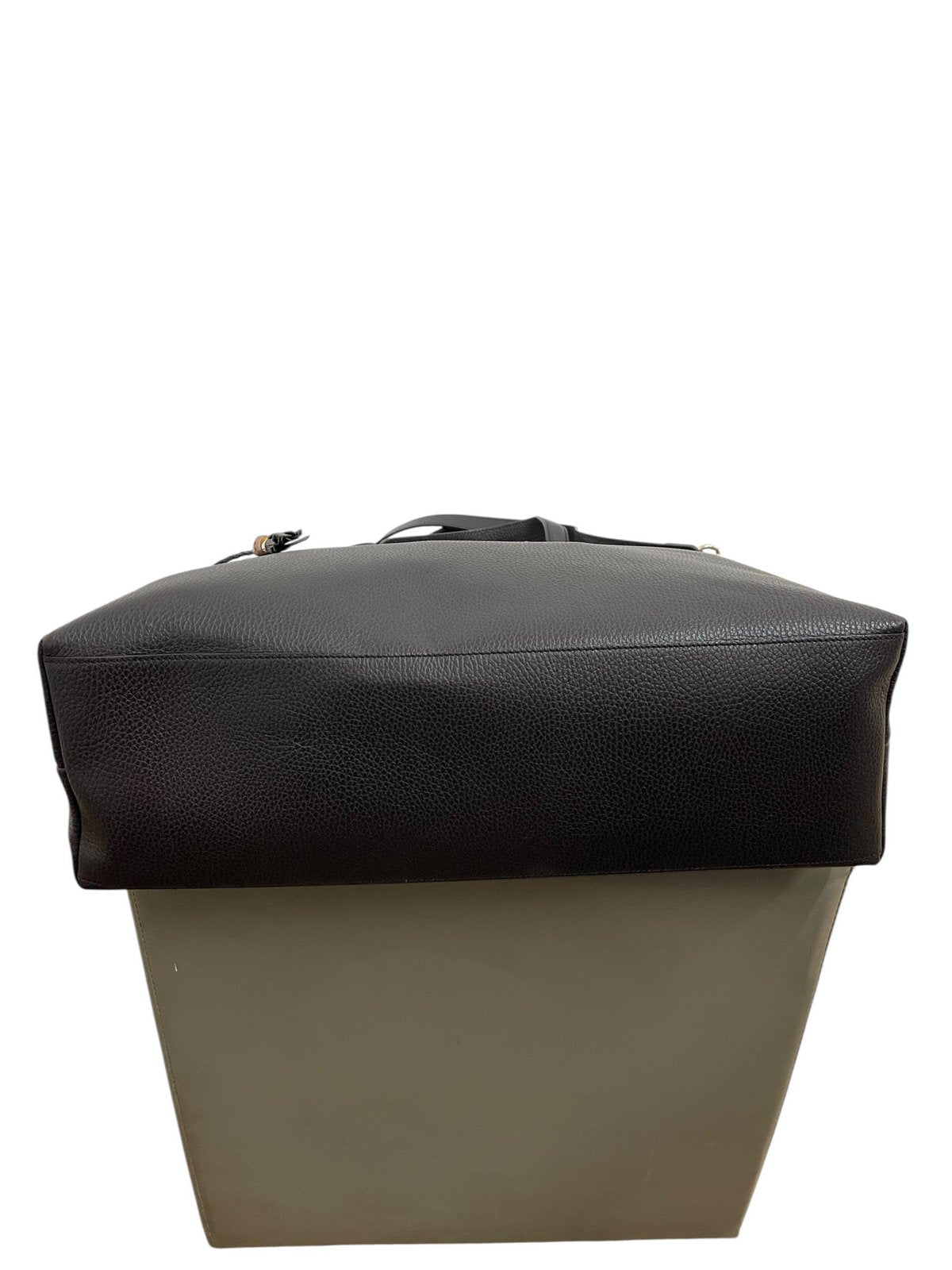 Borsa Tote Gucci Bamboo Pelle Testa di Moro - AgeVintage