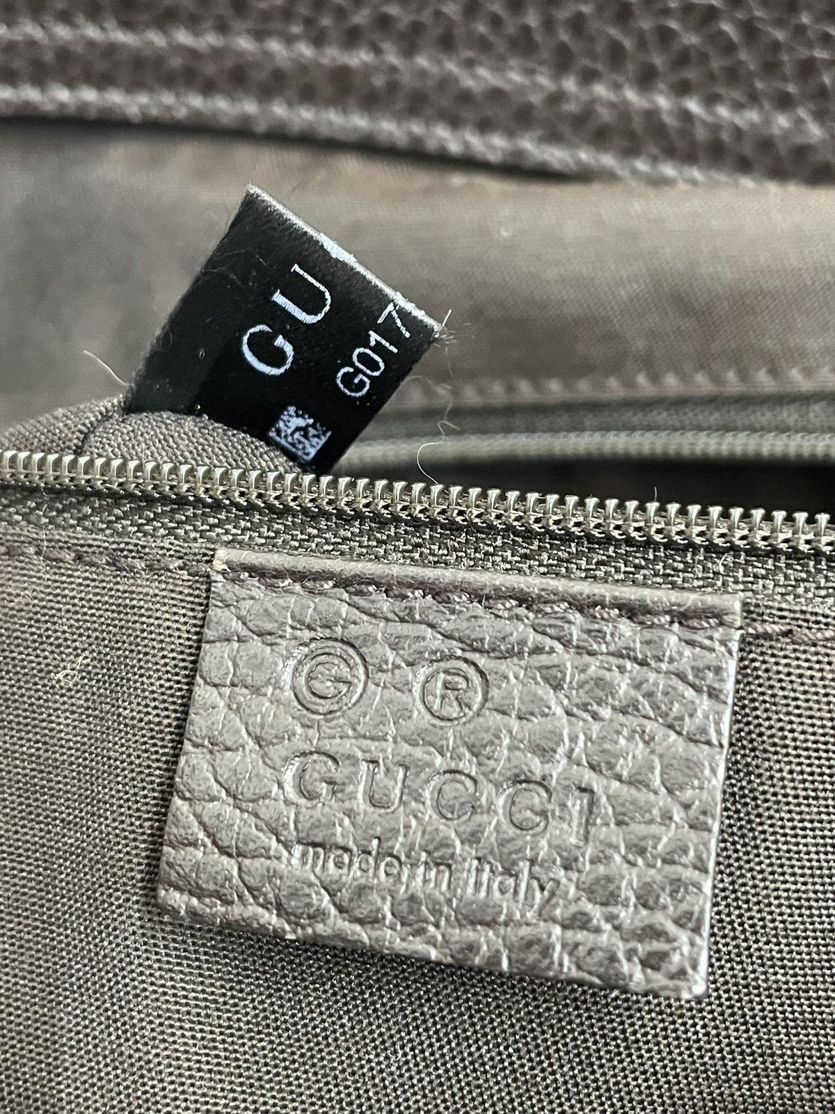 Borsa Tote Gucci Bamboo Pelle Testa di Moro - AgeVintage